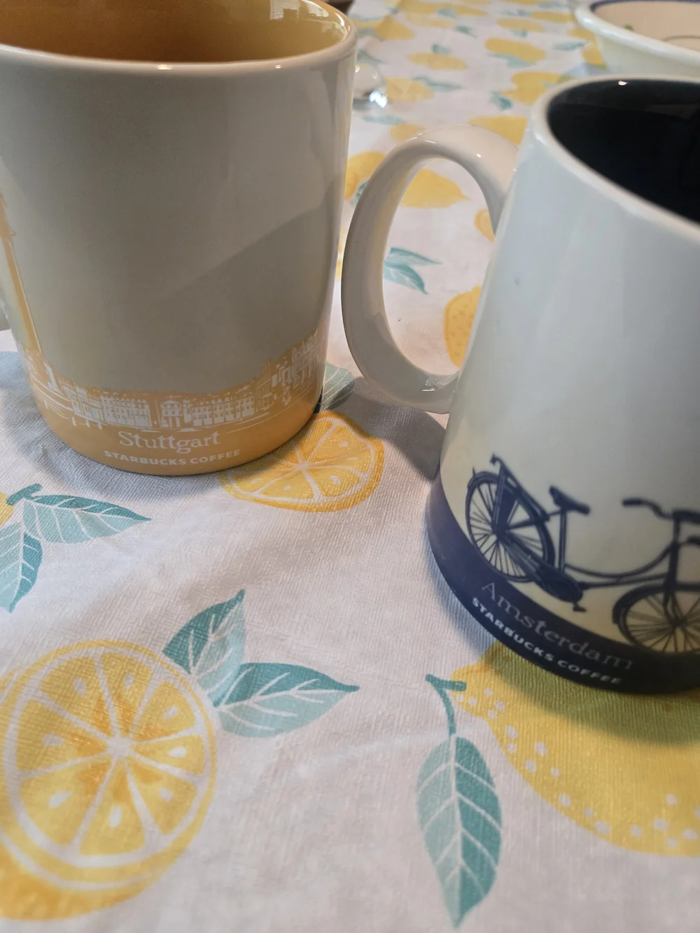 Starbucks City Mug - Stuttgart Yellow & Amsterdam Navy Set